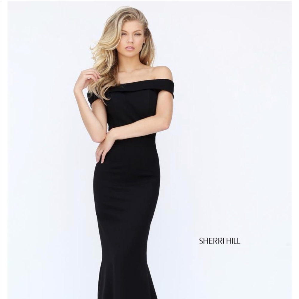 Sherri Hill Black Formal Dress Style 50824